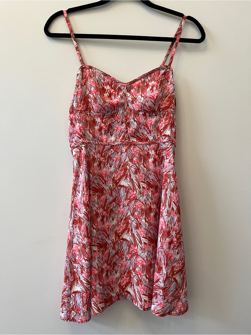 Aritzia Pink & Red Mini Dress